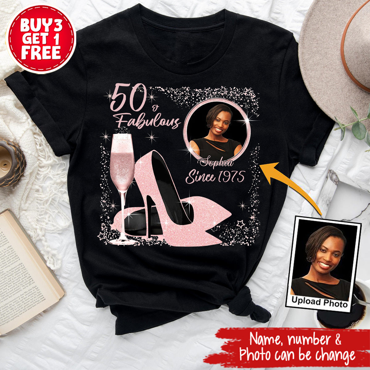 50th Birthday Shirts, Custom Birthday Shirts, Turning 50 Shirt, Gifts for Women Turning 50, 50 and Fabulous Shirt, 50th Birthday Shirts For Her-YPT-ALK