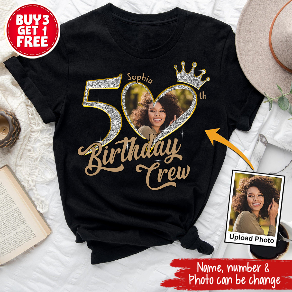 50th Birthday Shirts, Custom Birthday Shirts, Turning 50 Shirt, Gifts For Women Turning 50, 50 And Fabulous Shirt, 50th Birthday Shirts For Her - YPT-ALK