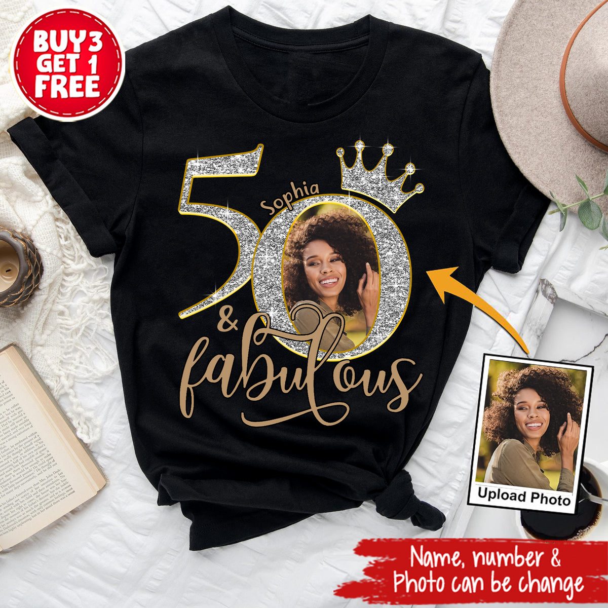 50th Birthday Shirts, Custom Birthday Shirts, Turning 50 Shirt, Gifts For Women Turning 50, 50 And Fabulous Shirt, 50th Birthday Shirts For Her - YPT-ALK