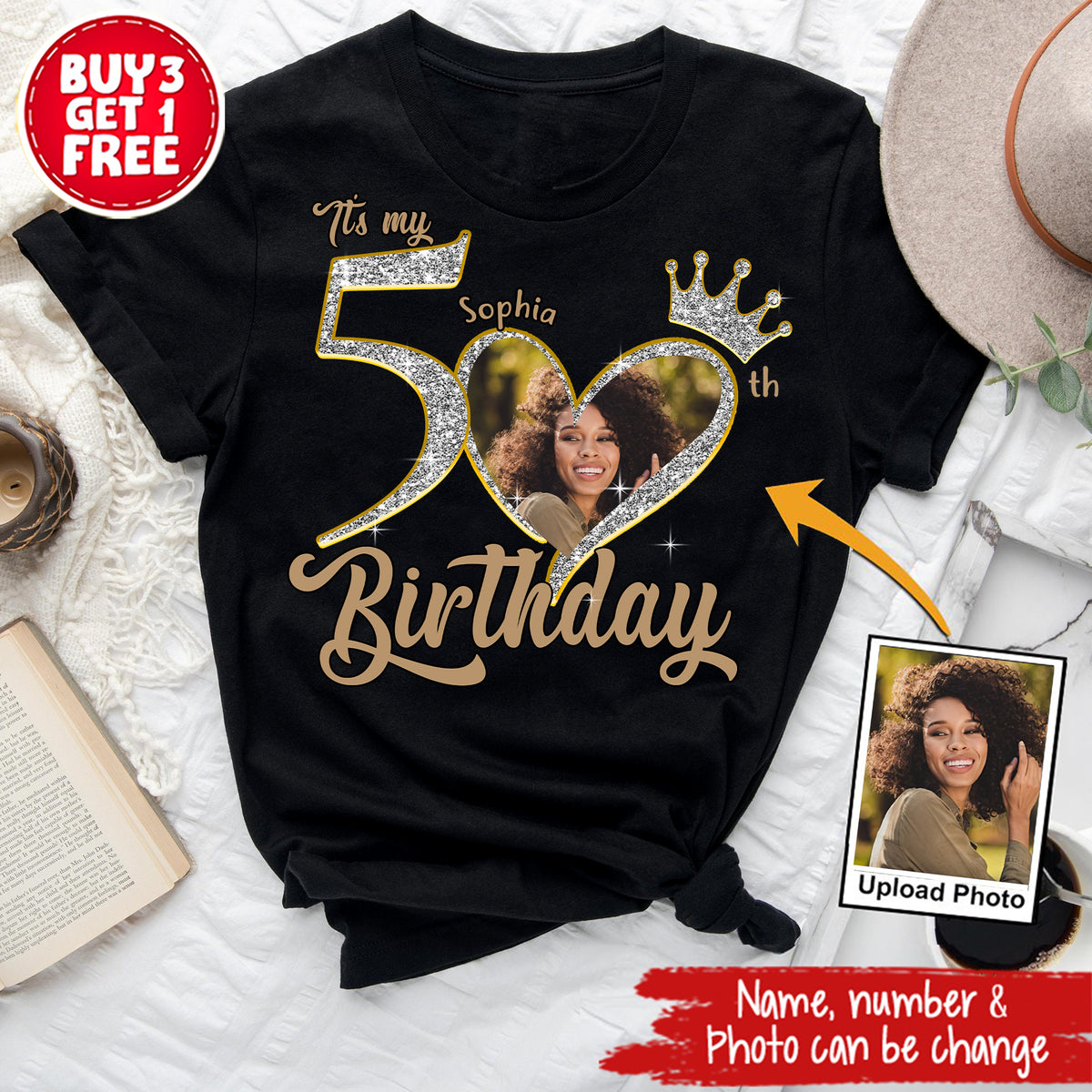 50th Birthday Shirts, Custom Birthday Shirts, Turning 50 Shirt, Gifts For Women Turning 50, 50 And Fabulous Shirt, 50th Birthday Shirts For Her - YPT-ALK