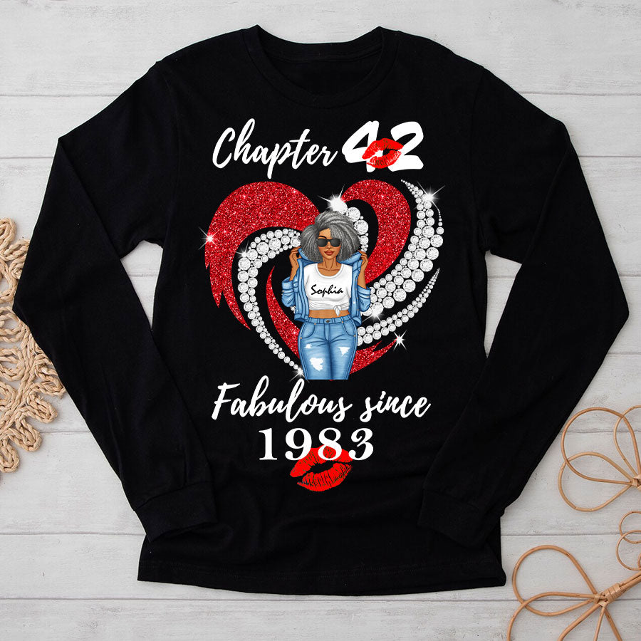Personalised 42nd Birthday Gifts, 1983 T Shirt, Gift Ideas 42nd Birthday Woman - TLQ