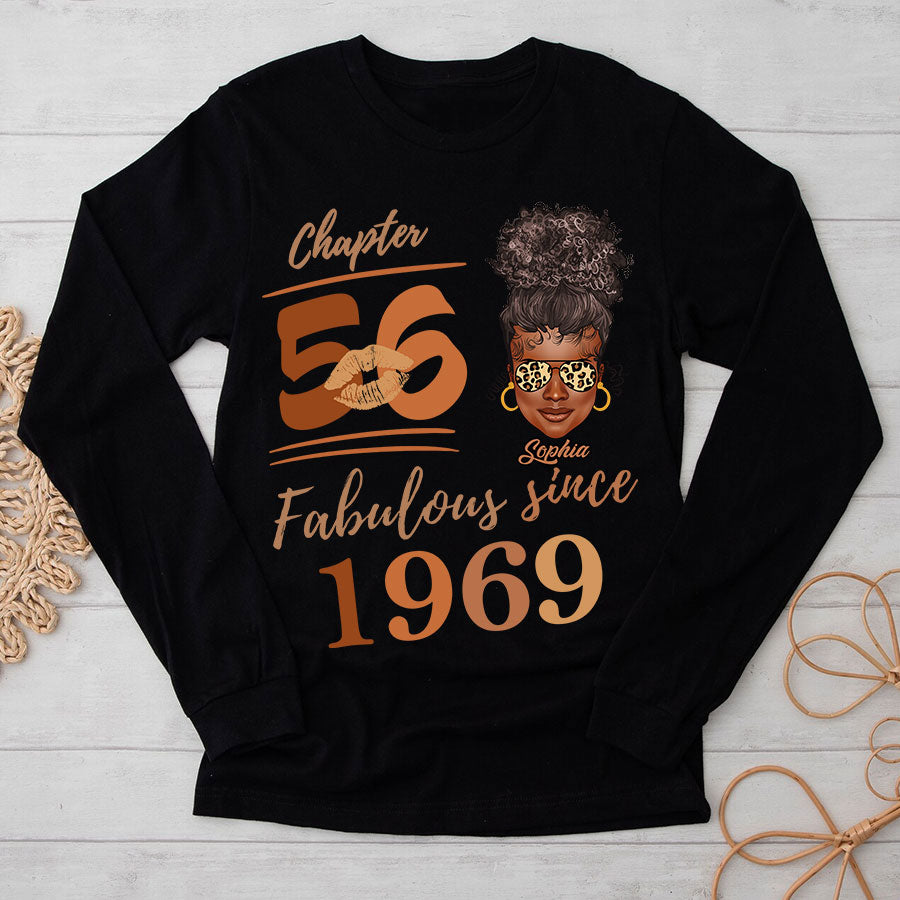 Chapter 56, Fabulous Since 1969 56th Birthday Unique T Shirt For Woman, Her Gifts For 56 Years Old , Turning 56 Birthday Cotton Shirt TLQ