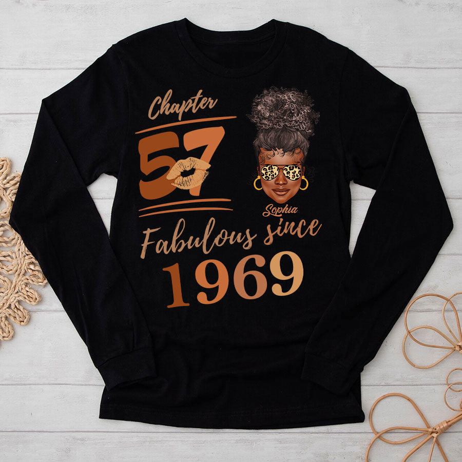 Chapter 57, Fabulous Since 1969 57th Birthday Unique T Shirt For Woman, Her Gifts For 57 Years Old , Turning 57 Birthday Cotton Shirt TLQ