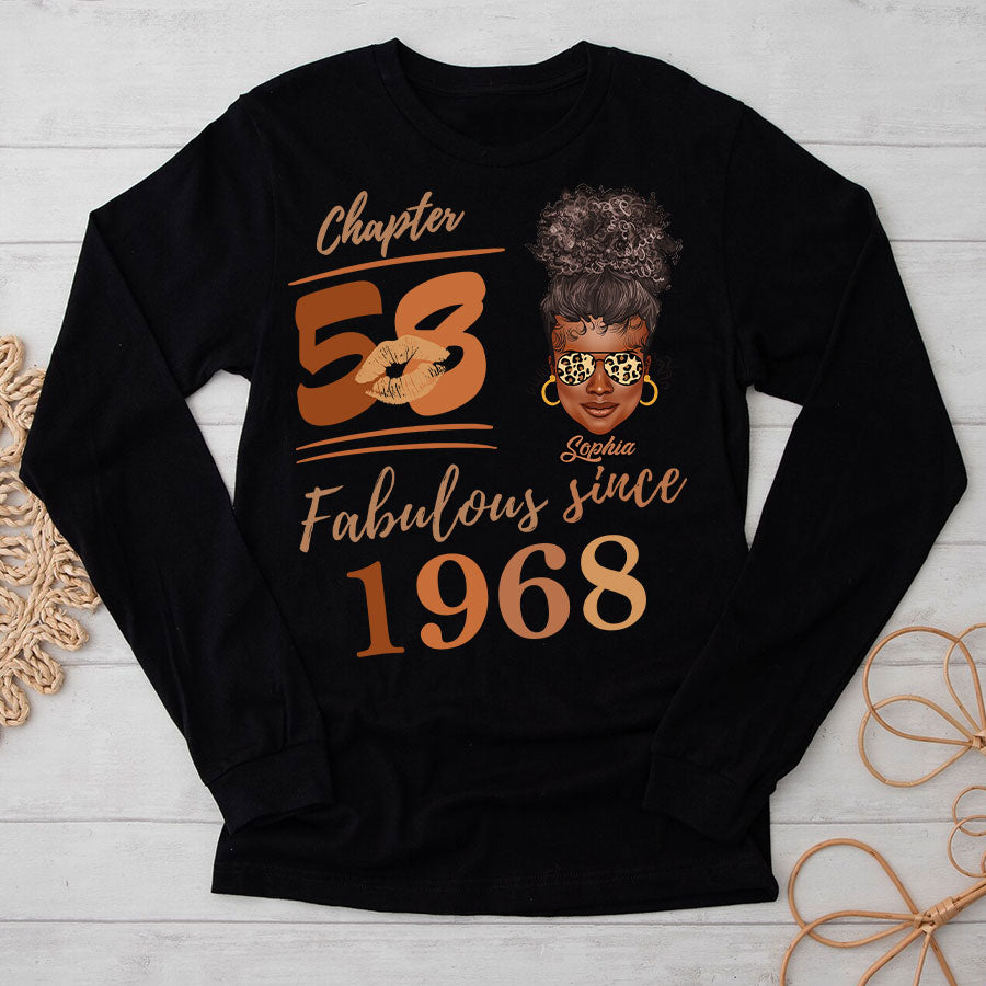 Chapter 58, Fabulous Since 1968 58th Birthday Unique T Shirt For Woman, Her Gifts For 58 Years Old , Turning 58 Birthday Cotton Shirt TLQ