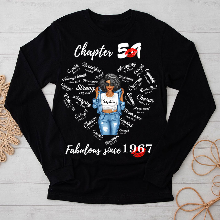 Chapter 59 Fabulous Since 1967 59th Birthday Unique T Shirt For Woman, Her Gifts For 59 Years Old , Turning 59 Birthday Cotton Shirt-TLQ