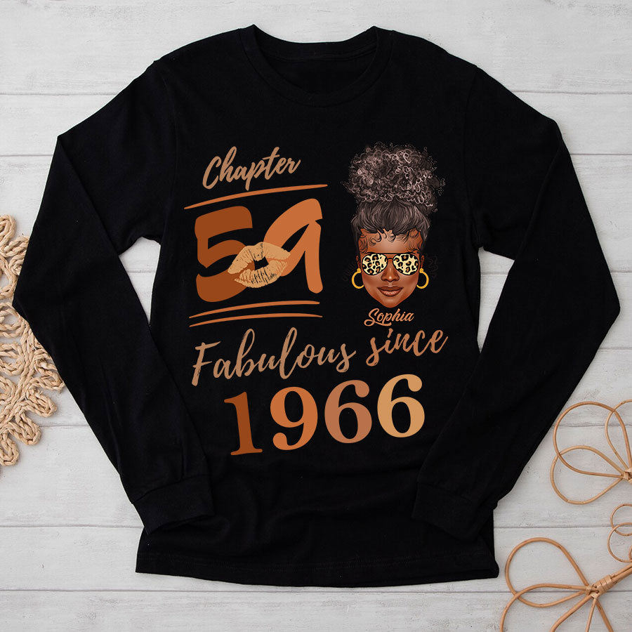 Chapter 59, Fabulous Since 1966 59th Birthday Unique T Shirt For Woman, Her Gifts For 59 Years Old , Turning 59 Birthday Cotton Shirt TLQ