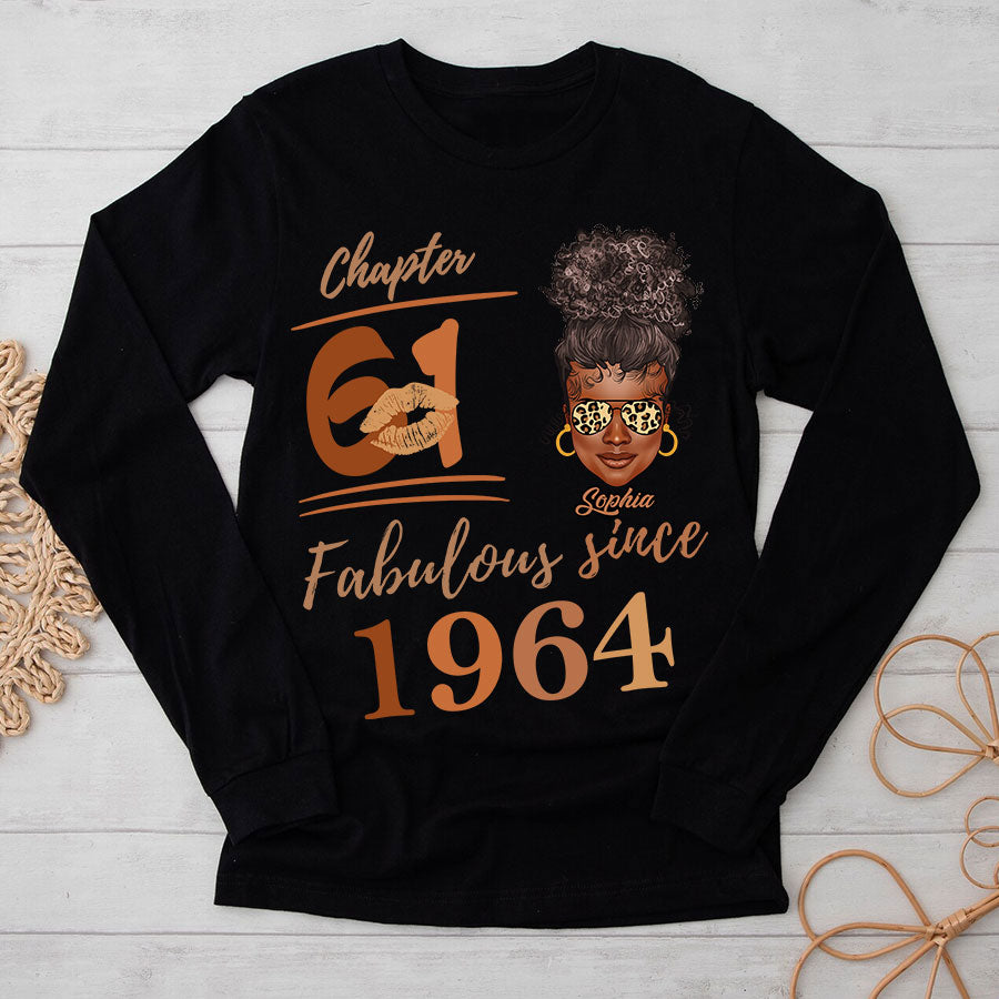 Chapter 61, Fabulous Since 1964 61st Birthday Unique T Shirt For Woman, Her Gifts For 61 Years Old , Turning 61 Birthday Cotton Shirt TLQ