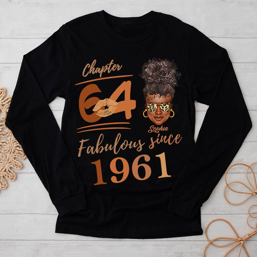 Chapter 64, Fabulous Since 1961 64th Birthday Unique T Shirt For Woman, Her Gifts For 64 Years Old , Turning 64 Birthday Cotton Shirt TLQ