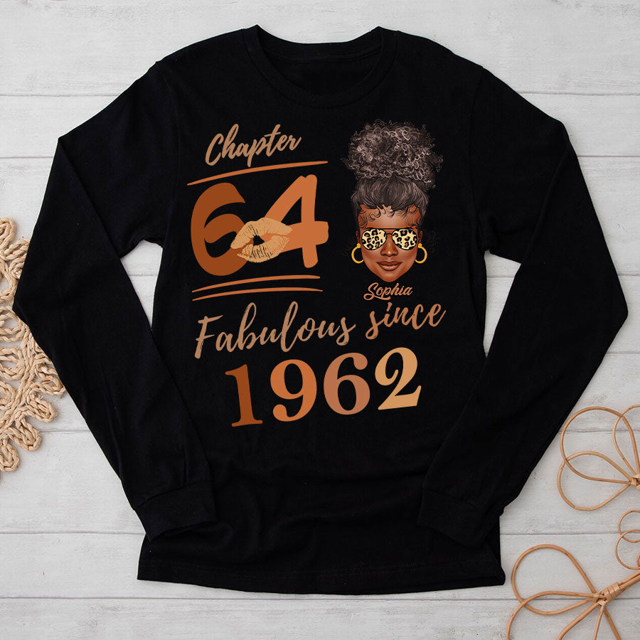Chapter 64, Fabulous Since 1962 64th Birthday Unique T Shirt For Woman, Her Gifts For 64 Years Old , Turning 64 Birthday Cotton Shirt TLQ