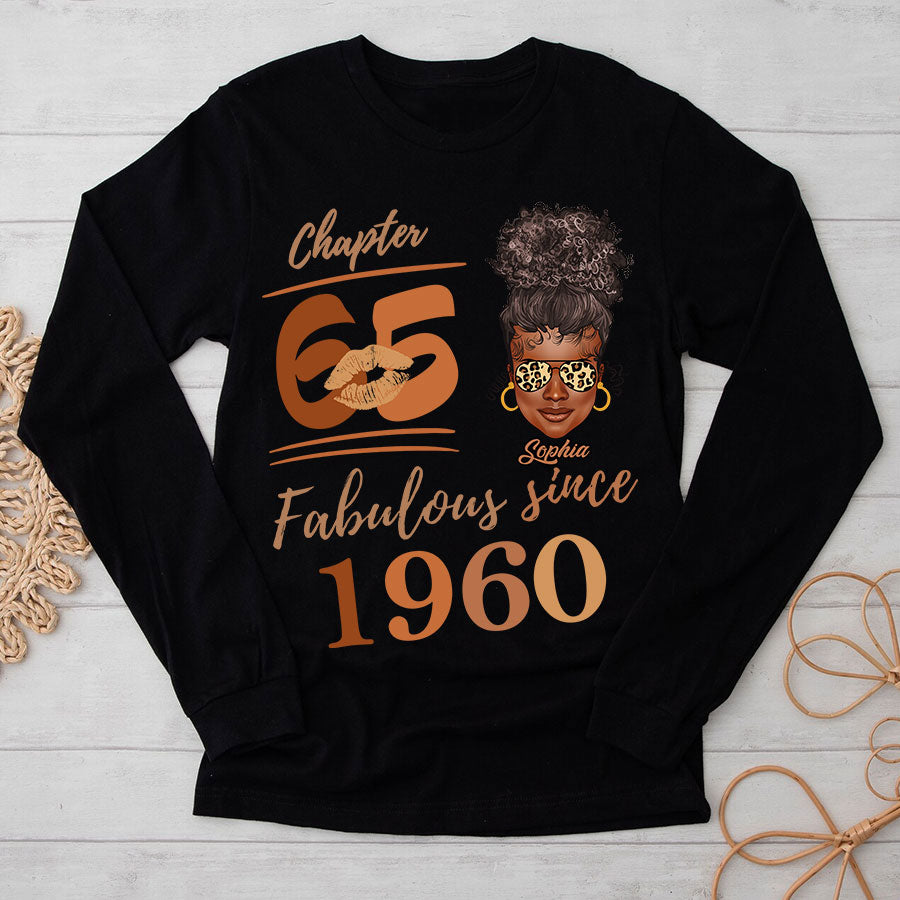 Chapter 65, Fabulous Since 1960 65th Birthday Unique T Shirt For Woman, Her Gifts For 65 Years Old , Turning 65 Birthday Cotton Shirt TLQ