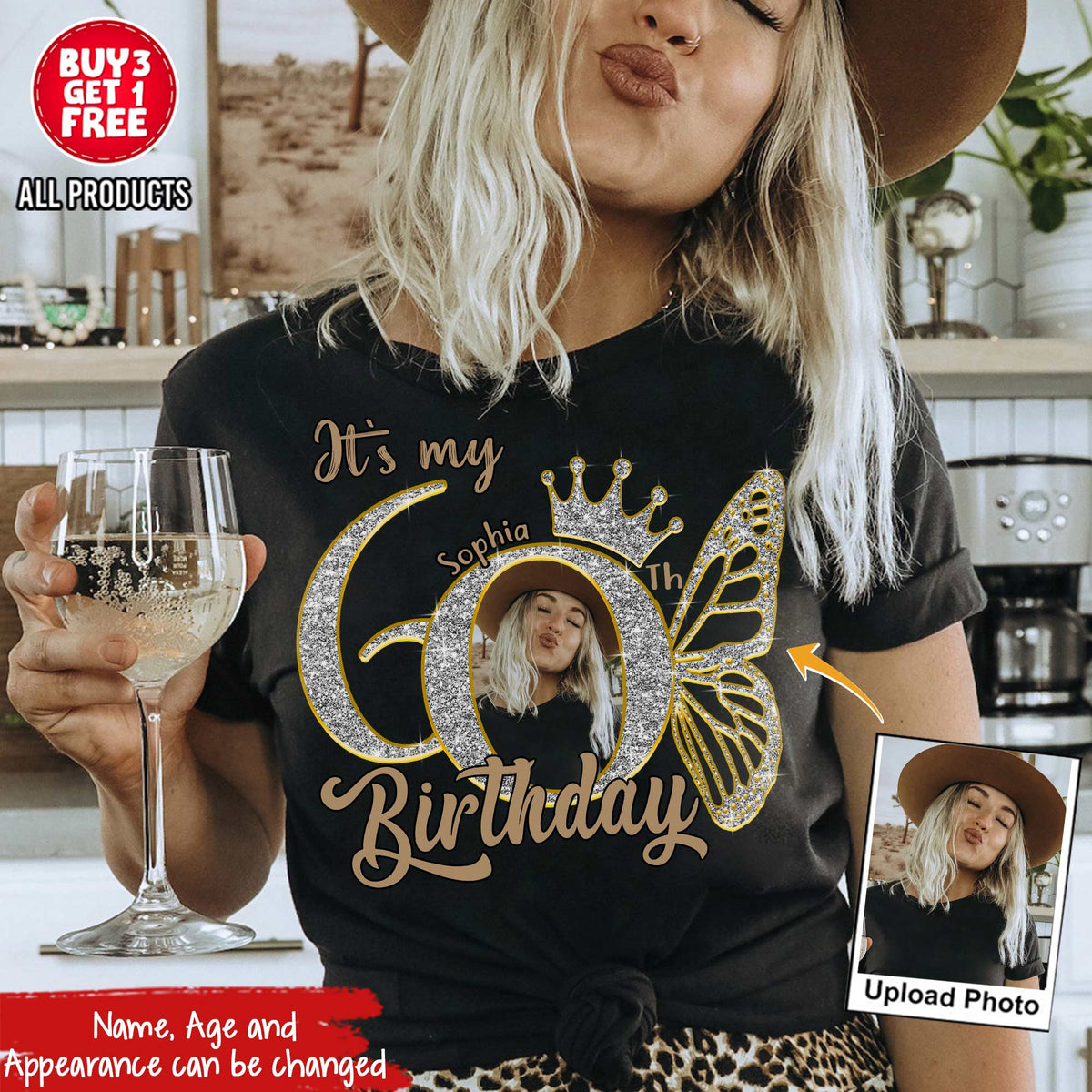 60th Birthday Shirts, Custom Photo Birthday Shirts, Turning 60 Shirt, Gifts For Women Turning 60, 60 And Fabulous Shirt, 60th Birthday Shirts For Her - YPT-HCT