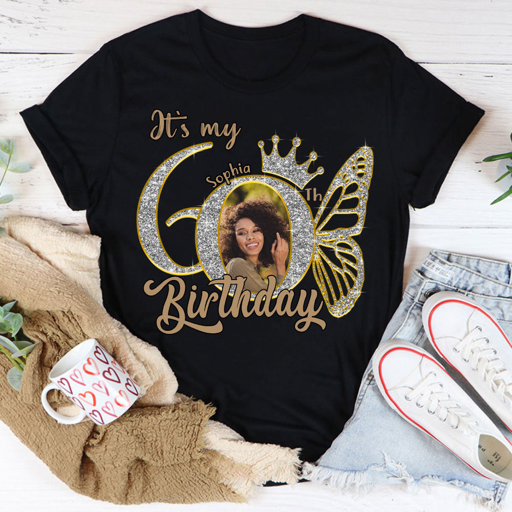 60th Birthday Shirts, Custom Photo Birthday Shirts, Turning 60 Shirt, Gifts For Women Turning 60, 60 And Fabulous Shirt, 60th Birthday Shirts For Her - YPT-HCT