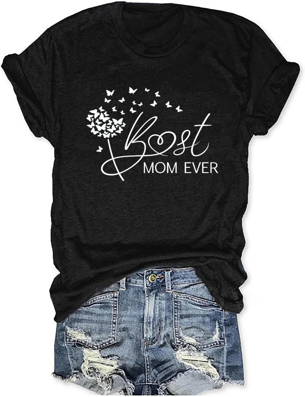 Womens Boy Mama Shirt Casual Letter Printed Boy Mom T-Shirts Short Sleeve Mother&#39;s Day Graphic Tee Tops Mother Shirt