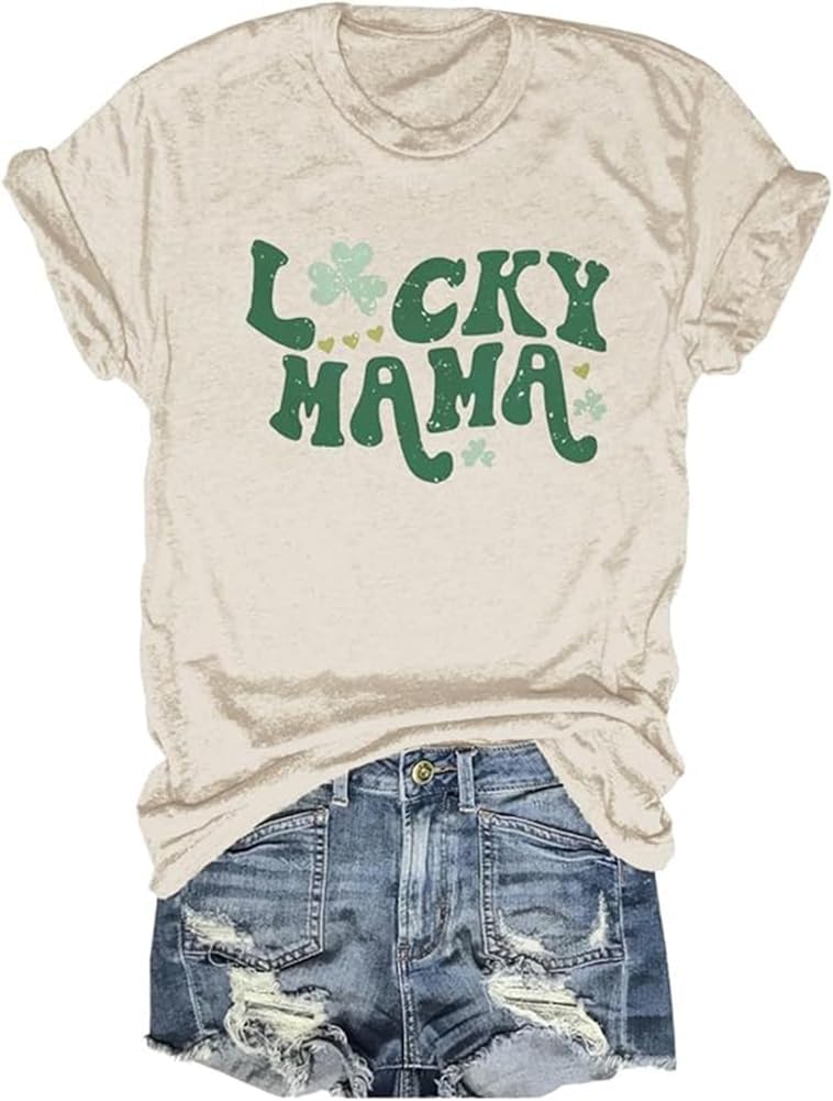 Mama Shirts for Women Retro Floral Mama Letter Printed Mother&#39;s Day Shirt Graphic Tshirt Mom Casual Tee Tops