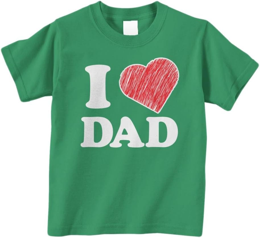 Threadrock Little Boys&#39; I Love Dad Infant\/Toddler