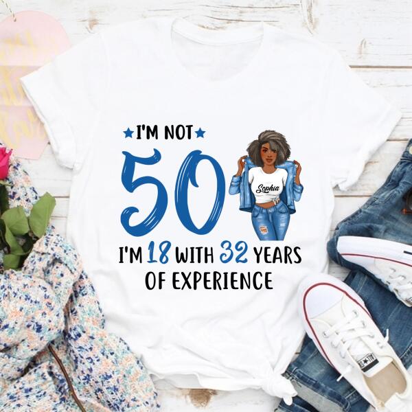 Personalized Birthday T Shirt, Chapter 50, Fabulous Since 1971 50th Birthday Unique T Shirt For Woman, Her Gifts For 50 Years Old , Turning 50 Birthday Cotton Shirt