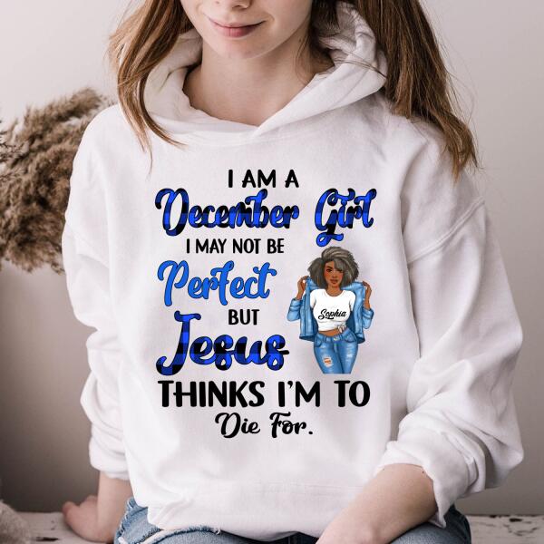 Personalized Birthday T Shirt, December Queen shirt, Queens Are Born In December Cotton T-Shirt, December Birthday Gifts For Afro Woman, December Birthday Gifts