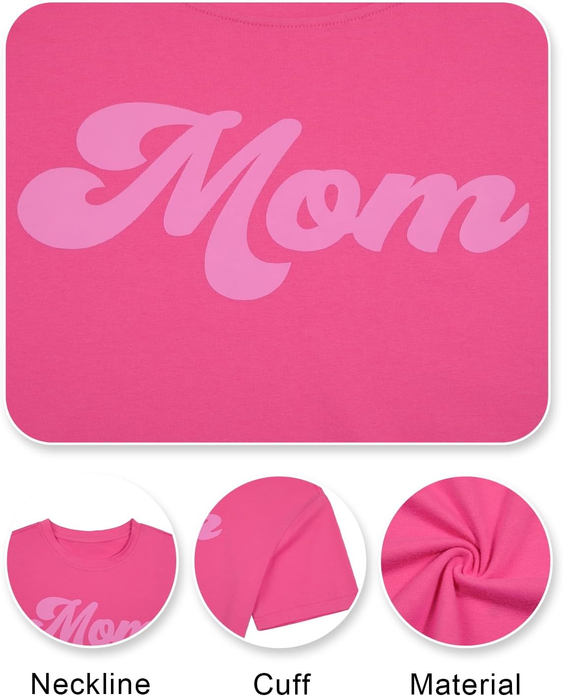 Women Oversized Mama Shirts Mom Letter Print Shirt Mama Gift Tees Mother\u2019s Day T Shirt Mommy Casual Short Sleeve Tops