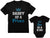 Tstars Daddy of a Prince Son of a King Matching Shirts Gifts for New Dads Fathers Day Dad Shirt and Baby Bodysuit Set
