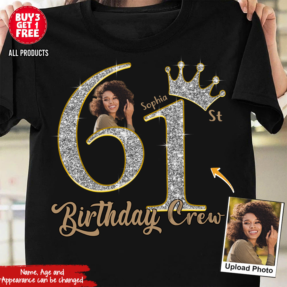 61st Birthday Shirts, Custom Photo Birthday Shirts, Turning 61 Shirt, Gifts For Women Turning 61, 61 And Fabulous Shirt, 61st Birthday Shirts For Her-YPT-HCT