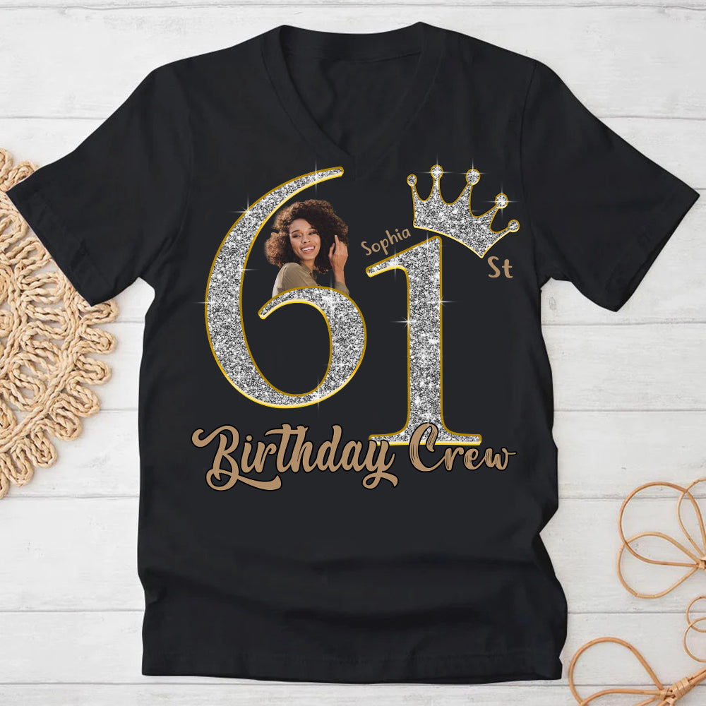 61st Birthday Shirts, Custom Photo Birthday Shirts, Turning 61 Shirt, Gifts For Women Turning 61, 61 And Fabulous Shirt, 61st Birthday Shirts For Her-YPT-HCT