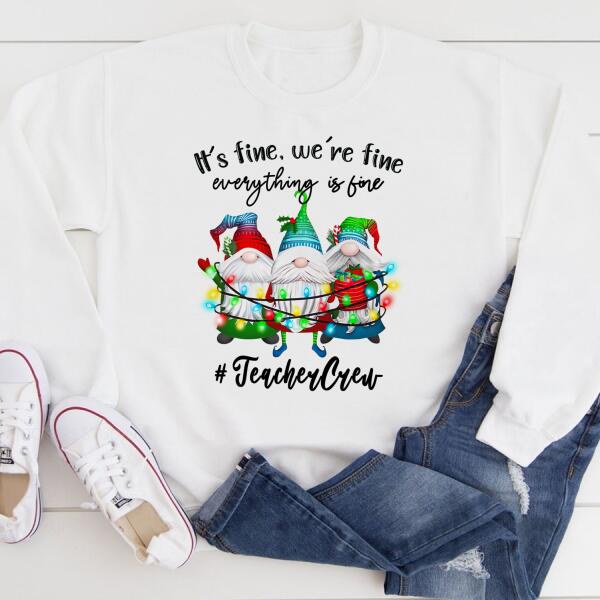 Personalized teacher shirts, Teachers shirt, Teacher christmas shirts, Gnome christmas shirt, Best Christmas Gifts 2021