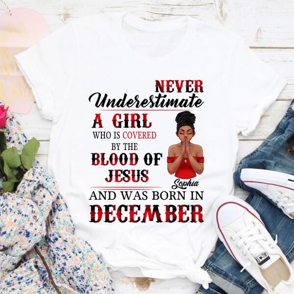 December Birthday Shirt, Custom Birthday Shirt, Queens Born In December, December Birthday Gifts, December Birthday Gifts, Christian shirts for women