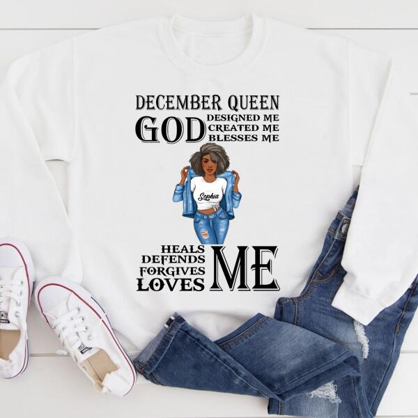 December Birthday Shirt, Custom Birthday Shirt, Queens Born In December, December Birthday Gifts, December Birthday Gifts