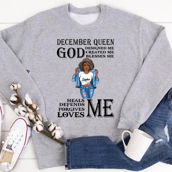December Birthday Shirt, Custom Birthday Shirt, Queens Born In December, December Birthday Gifts, December Birthday Gifts