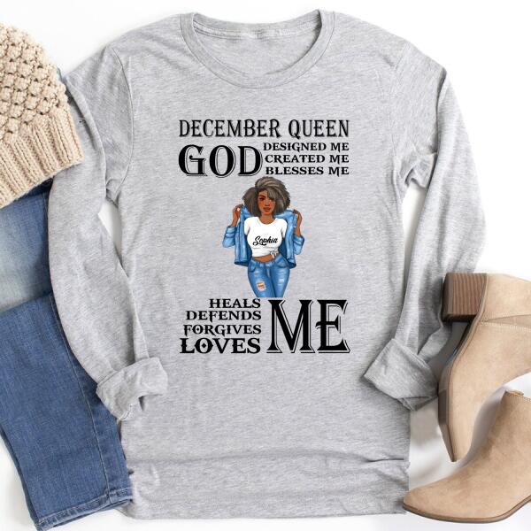 December Birthday Shirt, Custom Birthday Shirt, Queens Born In December, December Birthday Gifts, December Birthday Gifts