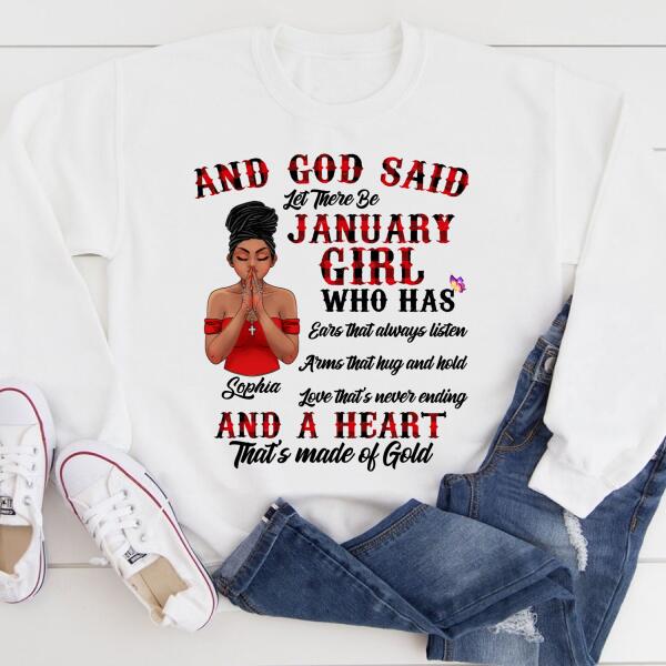 January Birthday Shirt, Custom Birthday Shirt, Queens Born In January, January Birthday Gifts, January Birthday Gifts