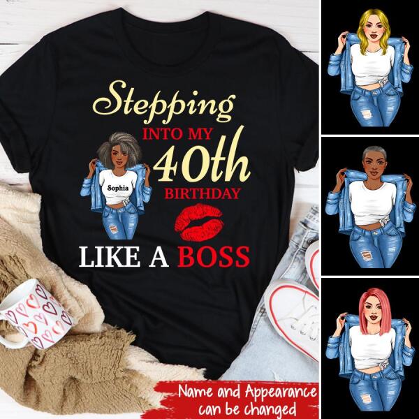 Custom birthday shirts, Chapter 40, Fabulous Since 1982 40th Birthday Unique T Shirt For Woman, Her Gifts For 40 Years Old, Turning 40 Birthday Cotton Shirt