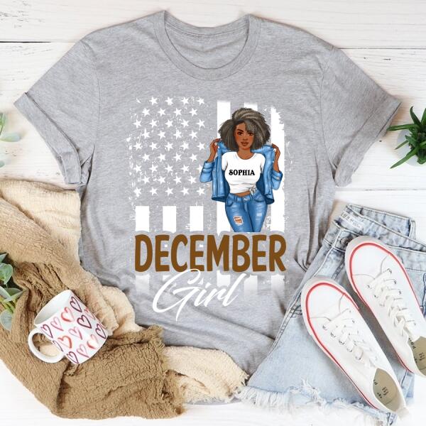 December Birthday Shirt, Custom Birthday Shirt, Queens Born In December, December Birthday Gifts, December Birthday Gifts