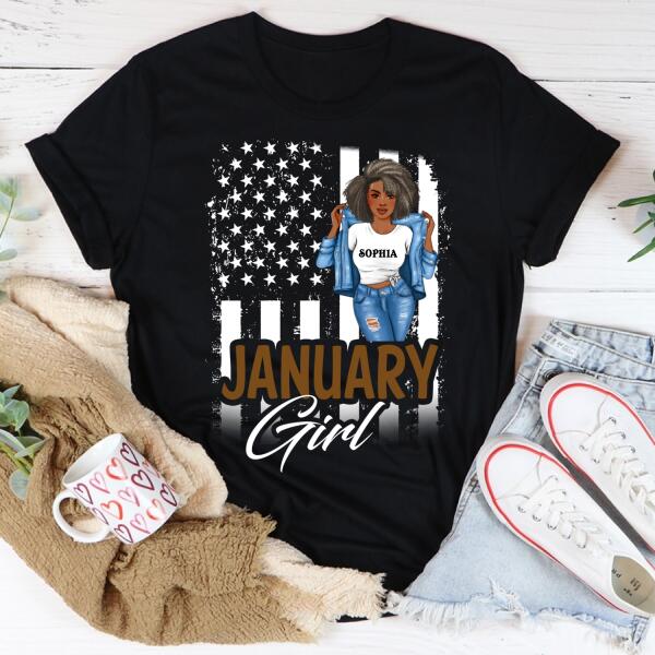 January Birthday Shirt, Custom Birthday Shirt, Queens Born In January, January Birthday Gifts, January Birthday Gifts