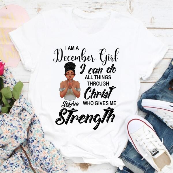 December Birthday Shirt, Custom Birthday Shirt, Queens Born In December, December Birthday Gifts, December Birthday Gifts