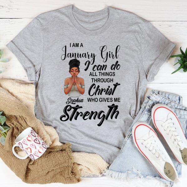 January Birthday Shirt, Custom Birthday Shirt, Queens Born In January, January Birthday Gifts, January Birthday Gifts