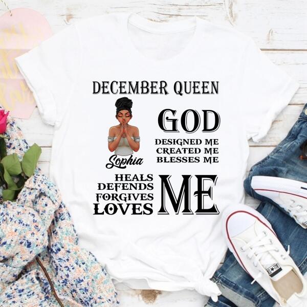 December Birthday Shirt, Custom Birthday Shirt, Queens Born In December, December Birthday Gifts, December Birthday Gifts