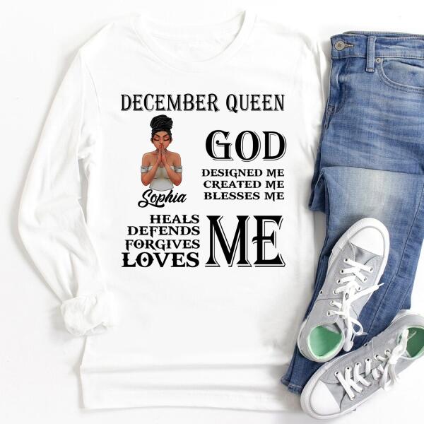 December Birthday Shirt, Custom Birthday Shirt, Queens Born In December, December Birthday Gifts, December Birthday Gifts