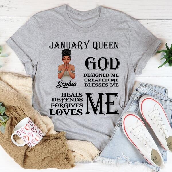 January Birthday Shirt, Custom Birthday Shirt, Queens Born In January, January Birthday Gifts, January Birthday Gifts