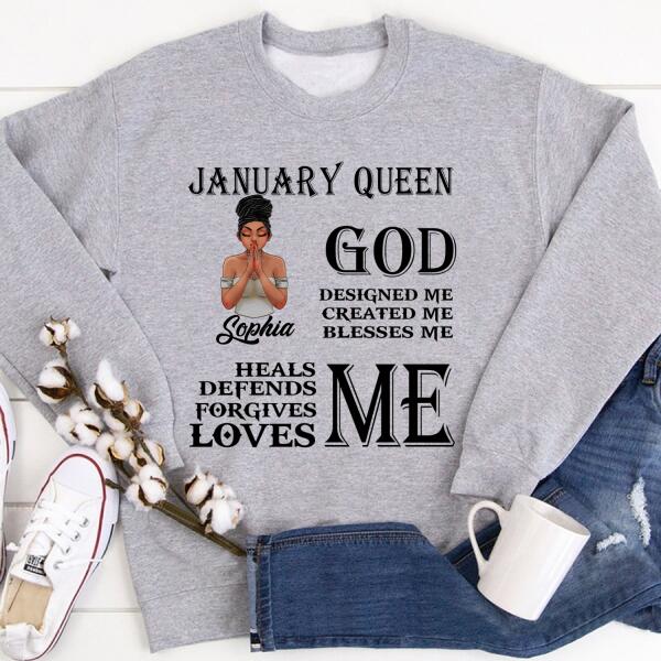 January Birthday Shirt, Custom Birthday Shirt, Queens Born In January, January Birthday Gifts, January Birthday Gifts