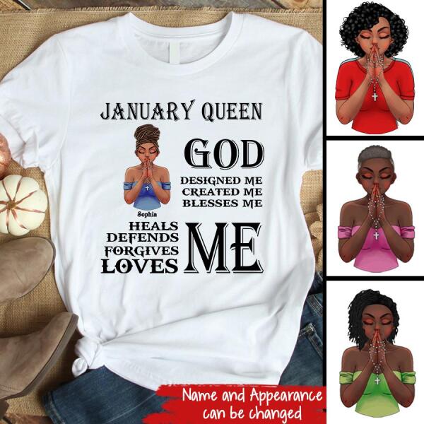 January Birthday Shirt, Custom Birthday Shirt, Queens Born In January, January Birthday Gifts, January Birthday Gifts