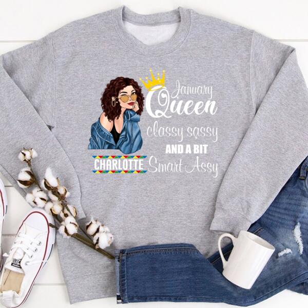 January Birthday Shirt, Custom Birthday Shirt, Queens Born In January, January Birthday Gifts, January Birthday Gifts