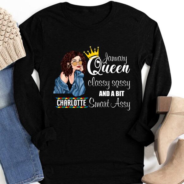 January Birthday Shirt, Custom Birthday Shirt, Queens Born In January, January Birthday Gifts, January Birthday Gifts