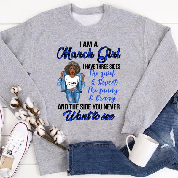 March Birthday Shirt, Custom Birthday Shirt, Queens Born In March, March Birthday Gifts, March Birthday Gifts