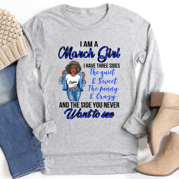 March Birthday Shirt, Custom Birthday Shirt, Queens Born In March, March Birthday Gifts, March Birthday Gifts