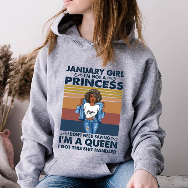 January Birthday Shirt, Custom Birthday Shirt, Queens Born In  January,  January Birthday Gifts,  January Birthday Gifts