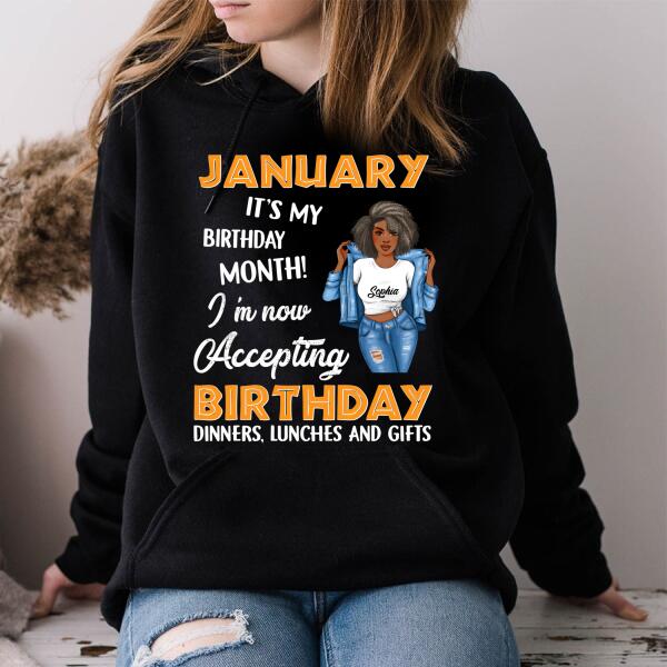 January Birthday Shirt, Custom Birthday Shirt, Queens Born In January, January Birthday Gifts, January Birthday Gifts