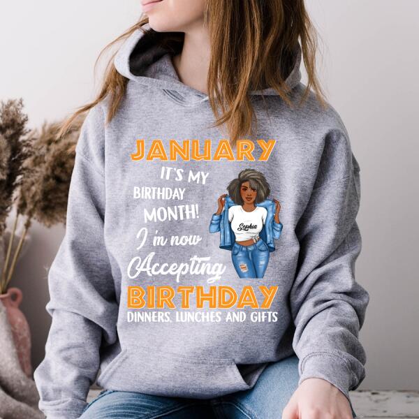 January Birthday Shirt, Custom Birthday Shirt, Queens Born In January, January Birthday Gifts, January Birthday Gifts
