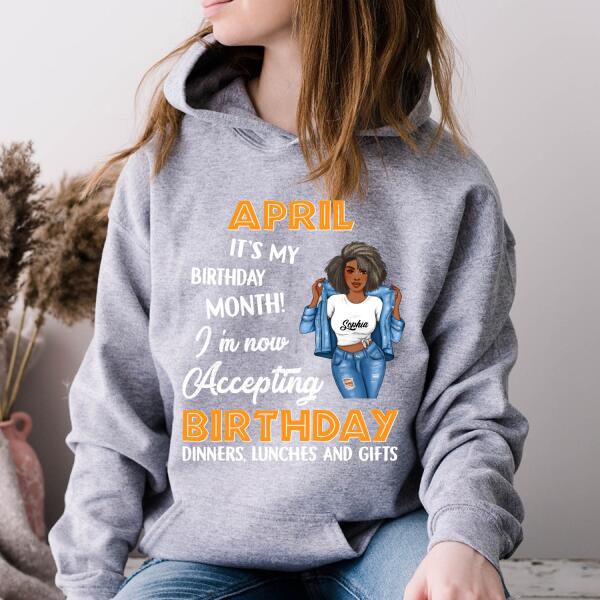 April Birthday Shirt, Custom Birthday Shirt, Queens Born In April, April Birthday Gifts, April Birthday Gifts