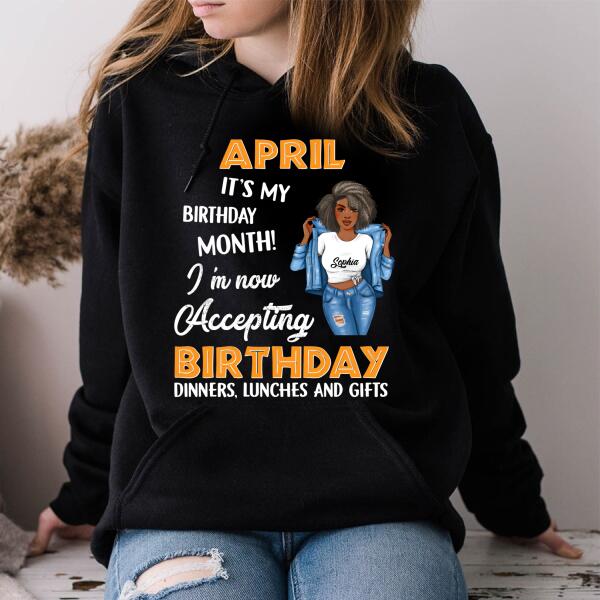 April Birthday Shirt, Custom Birthday Shirt, Queens Born In April, April Birthday Gifts, April Birthday Gifts